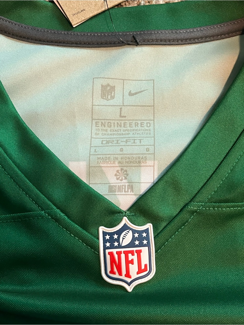 NFL Nike Philadelphia Eagles Kelly Green Saquon Barkley Jersey Men’s Large(48) - Picture 4 of 10